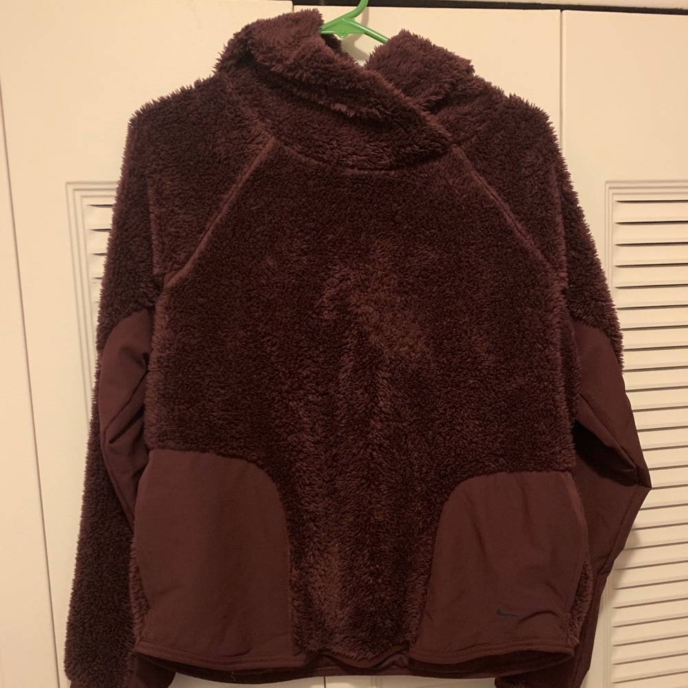 Women Nike Fleece Hodded Pullover Size M